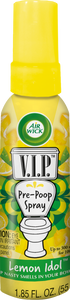V.I.P. Pre-Poop Toilet Spray, 1.85 oz (Travel Size), Lemon Idol Scent